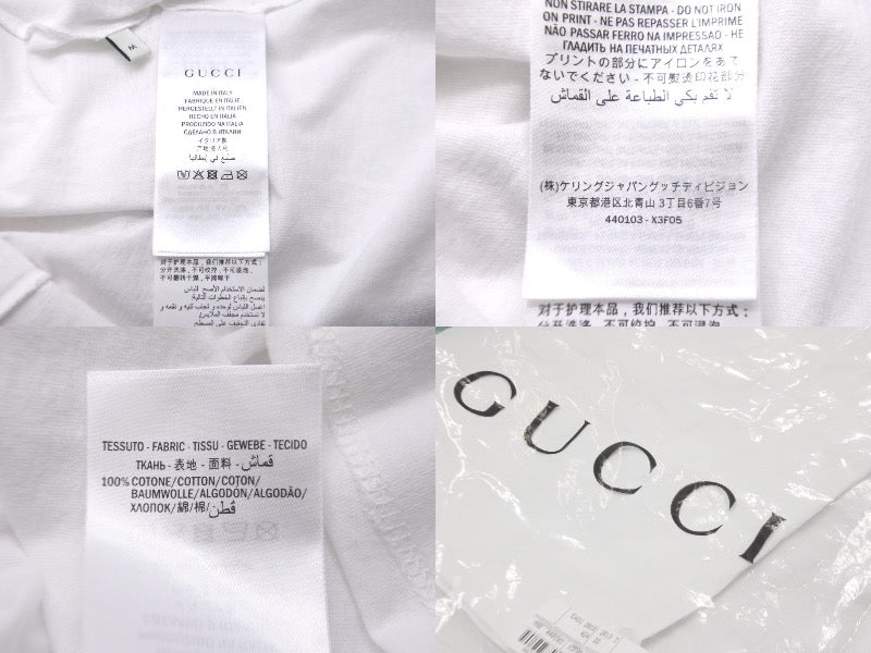 GUCCI グッチ 半袖Ｔシャツ カットソー17AW FW WASHD COT ダメージ加工