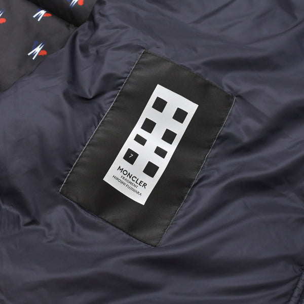 MONCLER モンクレール FRAGMENT フラグメント ダウンジャケット ダウン ネイビー アウター BACK STAGE バックステージ サイズ4 美品 中古 4a005770