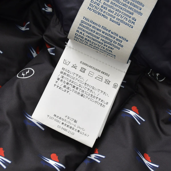 MONCLER モンクレール FRAGMENT フラグメント ダウンジャケット ダウン ネイビー アウター BACK STAGE バックステージ サイズ4 美品 中古 4a005770