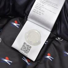 画像をギャラリービューアに読み込む, MONCLER モンクレール FRAGMENT フラグメント ダウンジャケット ダウン ネイビー アウター BACK STAGE バックステージ サイズ4 美品 中古 4a005770