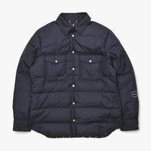画像をギャラリービューアに読み込む, MONCLER モンクレール FRAGMENT フラグメント ダウンジャケット ダウン ネイビー アウター BACK STAGE バックステージ サイズ4 美品 中古 4a005770