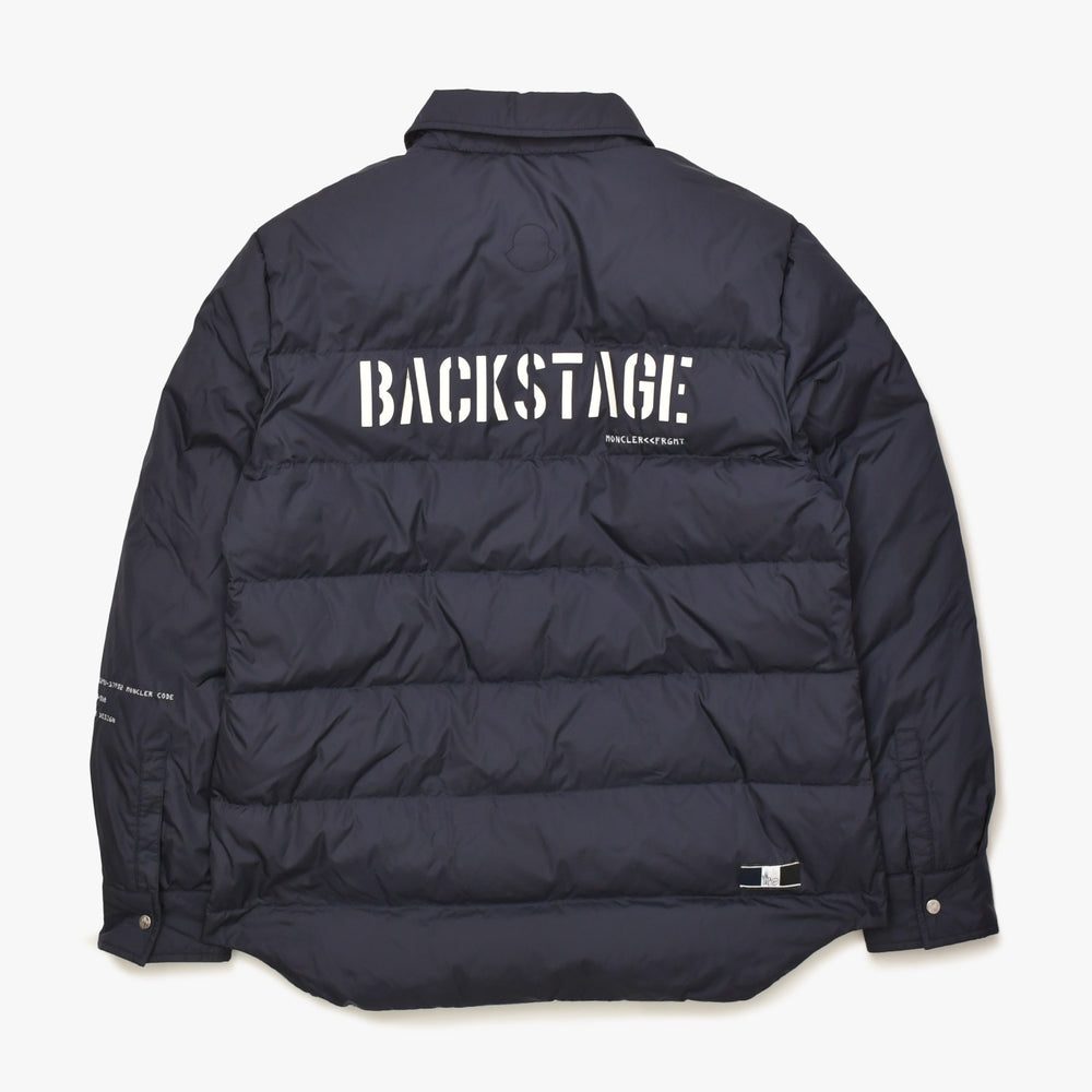 MONCLER モンクレール FRAGMENT フラグメント ダウンジャケット ダウン ネイビー アウター BACK STAGE バックステージ サイズ4 美品 中古 4a005770