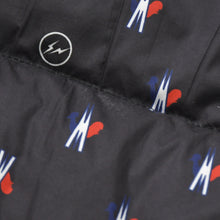 画像をギャラリービューアに読み込む, MONCLER モンクレール FRAGMENT フラグメント ダウンジャケット ダウン ネイビー アウター BACK STAGE バックステージ サイズ4 美品 中古 4a005770