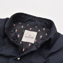 画像をギャラリービューアに読み込む, MONCLER モンクレール FRAGMENT フラグメント ダウンジャケット ダウン ネイビー アウター BACK STAGE バックステージ サイズ4 美品 中古 4a005770