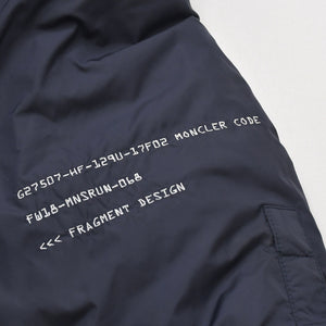 MONCLER モンクレール FRAGMENT フラグメント ダウンジャケット ダウン ネイビー アウター BACK STAGE バックステージ サイズ4 美品 中古 4a005770