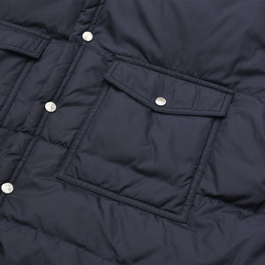 MONCLER モンクレール FRAGMENT フラグメント ダウンジャケット ダウン ネイビー アウター BACK STAGE バックステージ サイズ4 美品 中古 4a005770