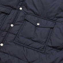 画像をギャラリービューアに読み込む, MONCLER モンクレール FRAGMENT フラグメント ダウンジャケット ダウン ネイビー アウター BACK STAGE バックステージ サイズ4 美品 中古 4a005770