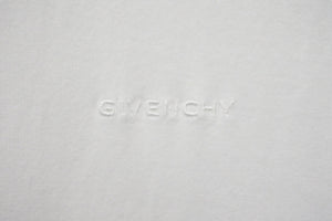 極美品 Givenchy ジバンシー 半袖Ｔシャツ トップス ブランドロゴ BM714R3Y6B ポルトガル製 コットン ホワイト サイズL 中古 57703