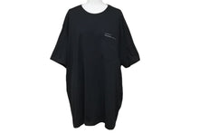 Load image into Gallery viewer, GIVENCHY ジバンシィ 半袖Ｔシャツ Ribbon Trimmed Logo BM70VA3002 ブラック コットン 美品 中古 57712