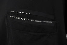 Load image into Gallery viewer, GIVENCHY ジバンシィ 半袖Ｔシャツ Ribbon Trimmed Logo BM70VA3002 ブラック コットン 美品 中古 57712