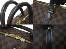 画像をギャラリービューアに読み込む, 極美品 LOUIS VUITTON ルイヴィトン ダミエ キーポル50 ボストンバッグ N41427 コーティングキャンバス ブラウン 中古 57782