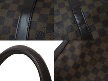 画像をギャラリービューアに読み込む, 極美品 LOUIS VUITTON ルイヴィトン ダミエ キーポル50 ボストンバッグ N41427 コーティングキャンバス ブラウン 中古 57782