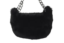 Load image into Gallery viewer, CHANEL シャネル ハンドバッグ チェーン ワンショルダー 7番台 ココマーク ブラック ファー シルバー金具 美品 中古 57839