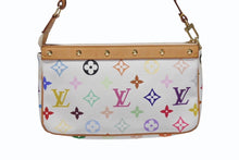 画像をギャラリービューアに読み込む, 極美品 LOUIS VUITTON ルイヴィトン ポシェット アクセソワール アクセサリーポーチ M92649 モノグラム マルチカラー 村上隆 中古 4b005784