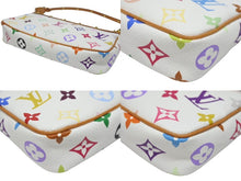 画像をギャラリービューアに読み込む, 極美品 LOUIS VUITTON ルイヴィトン ポシェット アクセソワール アクセサリーポーチ M92649 モノグラム マルチカラー 村上隆 中古 4b005784