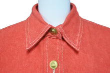 画像をギャラリービューアに読み込む, 極美品 CHANEL シャネル ヴィンテージ ココマーク デニムジャケット P03250V03294 コットン レッド ゴールド サイズ38 中古 57843