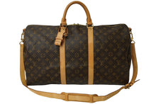 画像をギャラリービューアに読み込む, LOUIS VUITTON ルイヴィトン キーポル バンドリエール50 ボストンバッグ モノグラム M41416 ブラウン 良品 中古 57851
