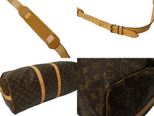 画像をギャラリービューアに読み込む, LOUIS VUITTON ルイヴィトン キーポル バンドリエール50 ボストンバッグ モノグラム M41416 ブラウン 良品 中古 57851