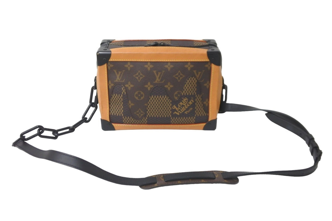 LOUIS VUITTON ルイヴィトン ソフトトランク N40381 ブラウン ヴァージル アブロー NIGO ダミエ ブラック金具 美品 中古  57861 – Casanova Vintage