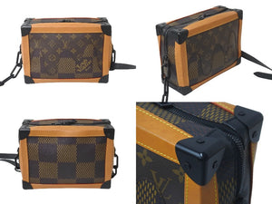 LOUIS VUITTON ルイヴィトン ソフトトランク N40381 ブラウン ヴァージル アブロー NIGO ダミエ ブラック金具 美品 中古  57861 – Casanova Vintage