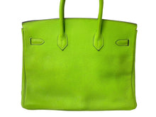 Load image into Gallery viewer, HERMES エルメス BIRKIN バーキン35 アップルグリーン ゴールド金具 トゴ ハンドバッグ □G刻印 中古 57862