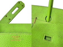 Load image into Gallery viewer, HERMES エルメス BIRKIN バーキン35 アップルグリーン ゴールド金具 トゴ ハンドバッグ □G刻印 中古 57862