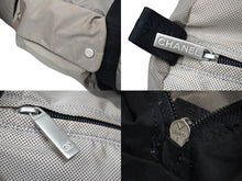 画像をギャラリービューアに読み込む, CHANEL シャネル ボストンバッグ 旅行バッグ スポーツライン 8番台 ナイロン ベージュ グラデーション シルバー 美品 中古 57864