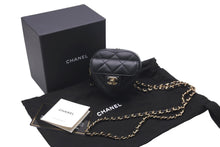 Load image into Gallery viewer, 新品未使用 CHANEL シャネル ココマーク ミニハートウォレットチェーン マトラッセ AP2783 ラムスキン ブラック ゴールド金具 57887