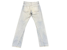 画像をギャラリービューアに読み込む, BALENCIAGA バレンシアガ ストレートパンツ レディース 517959TAP04 デニム ブルー シルバー金具 中古 57906