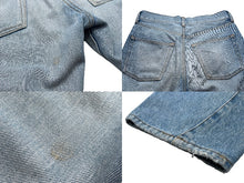 画像をギャラリービューアに読み込む, BALENCIAGA バレンシアガ ストレートパンツ レディース 517959TAP04 デニム ブルー シルバー金具 中古 57906