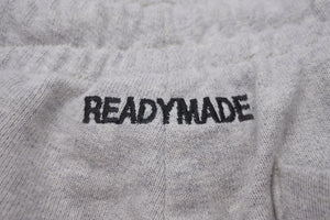READY MADE レディメイド スウェットパンツ ジョガーパンツ ブランドロゴ CLF 刺繍 日本製 コットン グレー M 美品 中古 57920