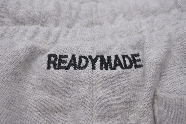 READY MADE レディメイド スウェットパンツ ジョガーパンツ ブランドロゴ CLF 刺繍 日本製 コットン グレー M 美品 中古 57920