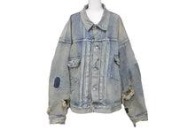 画像をギャラリービューアに読み込む, SAINT MICHAEL セント マイケル BerBerJin デニム ジャケット ダメージ加工 SM-A23-0000-C17 サイズXL 美品 中古 57929