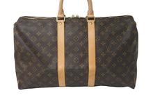 画像をギャラリービューアに読み込む, LOUIS VUITTON ルイヴィトン ボストンバッグ キーポル45 モノグラム M41428 ブラウン ゴールド金具 美品 中古 57965