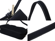 画像をギャラリービューアに読み込む, FENDI フェンディ マンマバケット ワンショルダーバッグ キャンバス ネイビー シルバー金具 良品 中古 57967