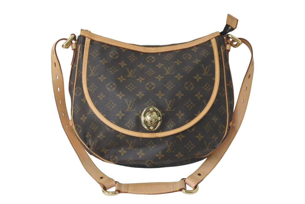 LOUIS VUITTON ルイヴィトン ショルダーバッグ M40075 トゥラムGM モノグラム スペイン製 ブラウン ゴールド金具 美品 中古  57969 – Casanova Vintage