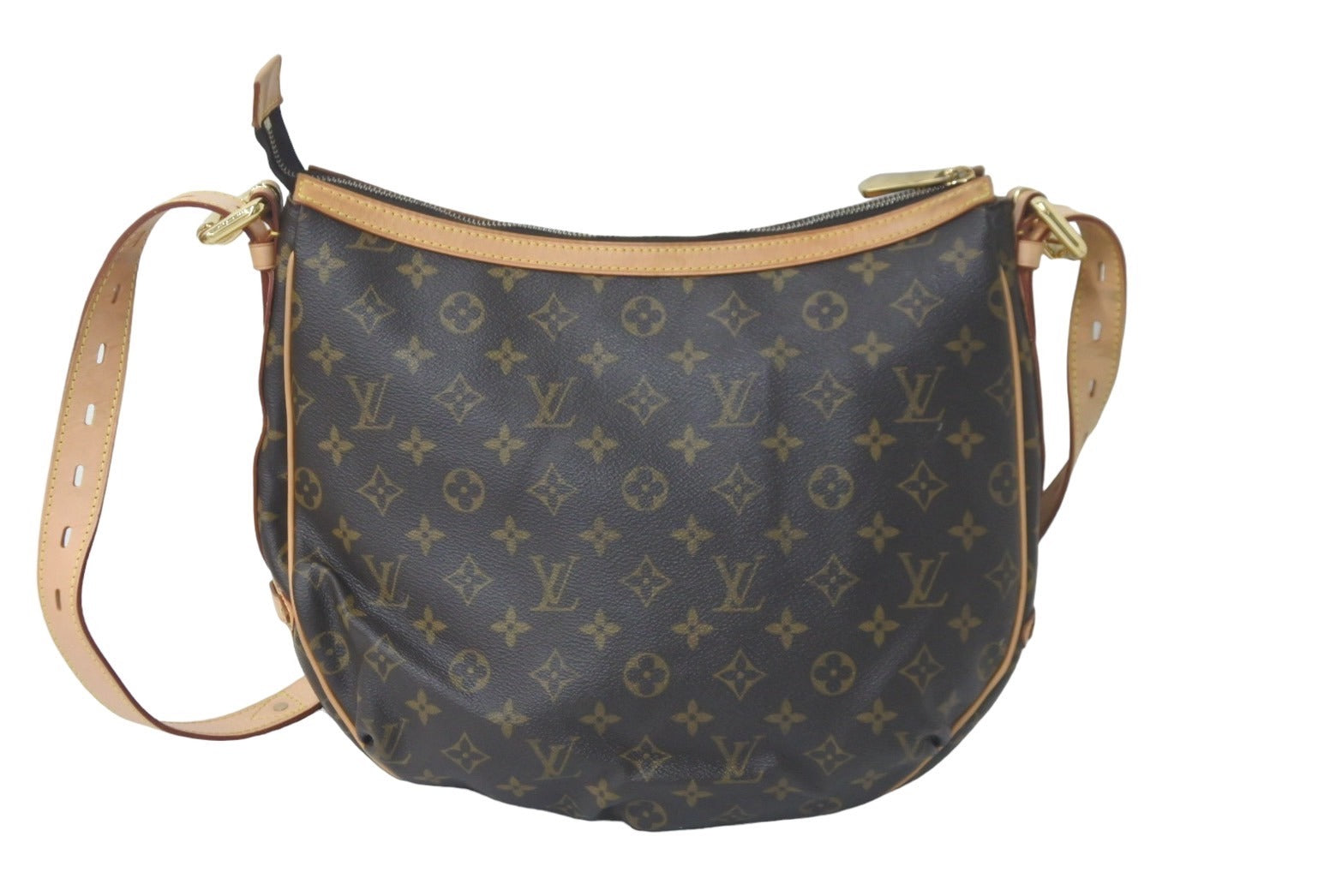 LOUIS VUITTON ルイヴィトン ショルダーバッグ M40075 トゥラムGM モノグラム スペイン製 ブラウン ゴールド金具 美品 中古  57969 – Casanova Vintage