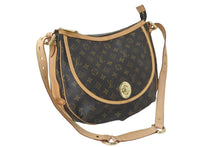 画像をギャラリービューアに読み込む, LOUIS VUITTON ルイヴィトン ショルダーバッグ M40075 トゥラムGM モノグラム スペイン製 ブラウン ゴールド金具 美品 中古 57969