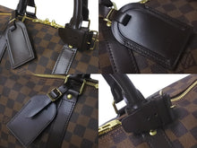 画像をギャラリービューアに読み込む, LOUIS VUITTON ルイヴィトン ダミエ キーポル50 ボストンバッグ N41427 コーティングキャンバス ブラウン 美品 中古 57978