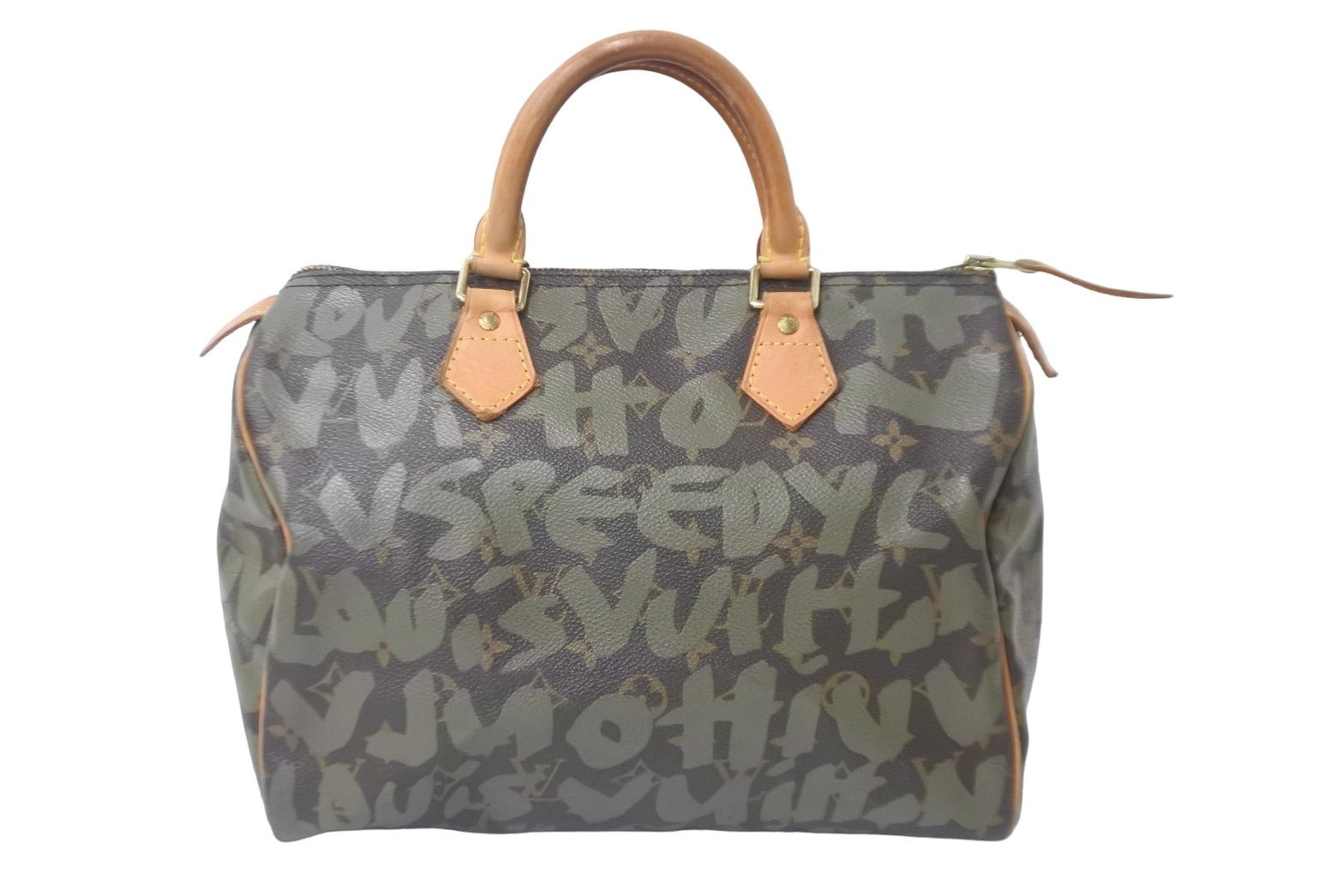 LOUIS VUITTON ルイヴィトン ハンドバッグ スピーディ30 モノグラムグラフィティ M92194 ゴールド金具 美品中古 58028 –  Casanova Vintage