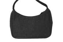 Load image into Gallery viewer, PRADA プラダ ショルダーバッグ プラダスポーツ MV515 アクセサリーポーチ ウール ナイロン ブラック グレー 美品 中古 58036