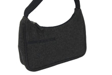 Load image into Gallery viewer, PRADA プラダ ショルダーバッグ プラダスポーツ MV515 アクセサリーポーチ ウール ナイロン ブラック グレー 美品 中古 58036