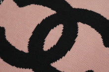 画像をギャラリービューアに読み込む, CHANEL シャネル スポーツライン ココマーク ナップサック シールなし コットン ピンク ブラック 美品 中古 58058