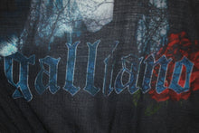 画像をギャラリービューアに読み込む, JOHN GALLIANO ジョンガリアーノ 半袖Ｔシャツ フェース プリント ブラック モダール サイズXS 美品 中古 58110