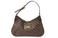 画像をギャラリービューアに読み込む, 極美品 LOUIS VUITTON ルイヴィトン ショルダーバッグ テムズGM ダミエ エベヌ N48181 ゴールド金具 中古 58150
