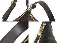 画像をギャラリービューアに読み込む, 極美品 LOUIS VUITTON ルイヴィトン ショルダーバッグ テムズGM ダミエ エベヌ N48181 ゴールド金具 中古 58150