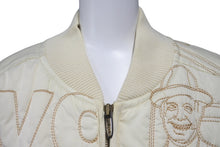 画像をギャラリービューアに読み込む, pellepelle ペレペレ レザージャケット サイズM 刺繍デザイン アイボリー ホワイト ヴィンテージ 美品 中古 4c057721