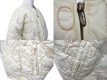 画像をギャラリービューアに読み込む, pellepelle ペレペレ レザージャケット サイズM 刺繍デザイン アイボリー ホワイト ヴィンテージ 美品 中古 4c057721