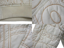 画像をギャラリービューアに読み込む, pellepelle ペレペレ レザージャケット サイズM 刺繍デザイン アイボリー ホワイト ヴィンテージ 美品 中古 4c057721