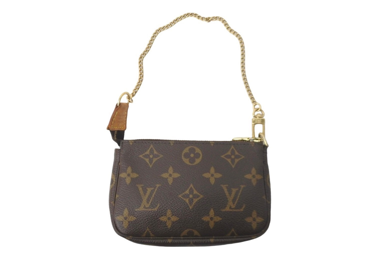 LOUIS VUITTON ルイヴィトン ポーチ M58009 ミニポシェット アクセソワール モノグラム ブラウン ゴールド金具 美品 中古  58291 – Casanova Vintage